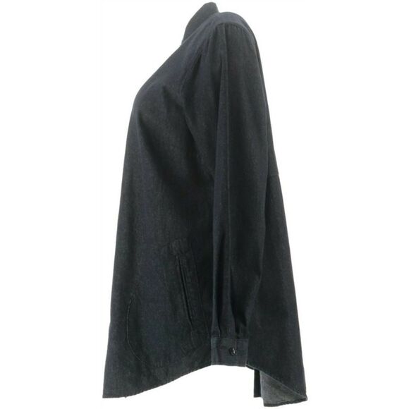 Joan Rivers Denim Shirt with Back Button Details - Picture 3 of 5